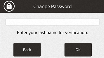 Change Password - Last Name Prompt