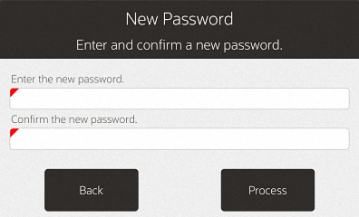 Change Password - New Password Prompt