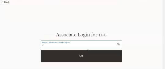 Associate Login Password