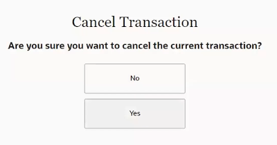 Cancel Transaction