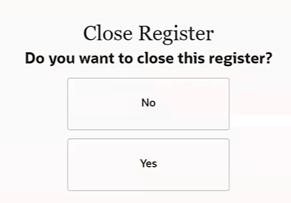 Close Register