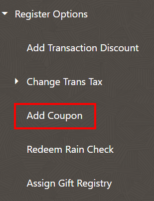 Add Coupon