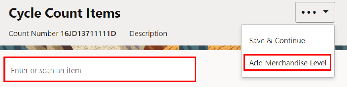 Add Merch Level Context Menu Option - Mobile Tablet