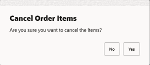 Cancel Order Confirm