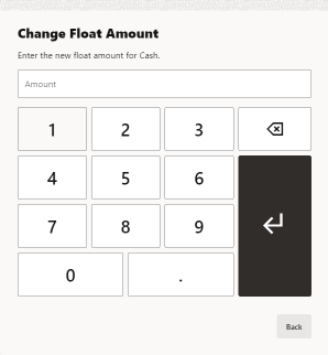 New Float Amount Prompt