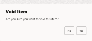 Void Item - Confirmation Prompt