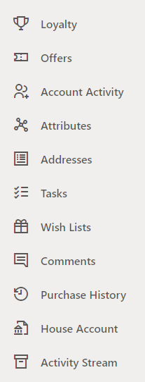 Customer Dashboard - Options Customer Dashboard - Options