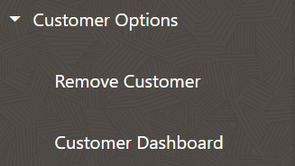 Customer Options Menu
