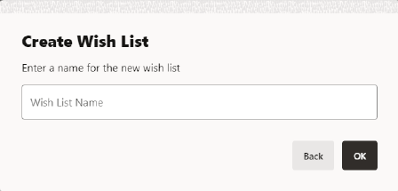 Create Wish List