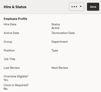 Associate Maintenance - Human Resources Tab
