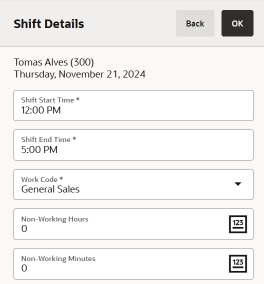 Associate Scheduling Data Form