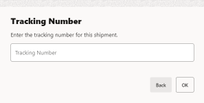 Tracking Number Prompt