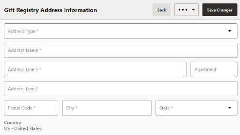 Address Information Form