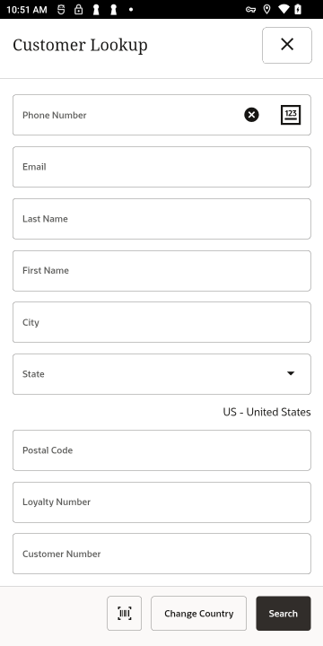 Customer Lookup - Handheld