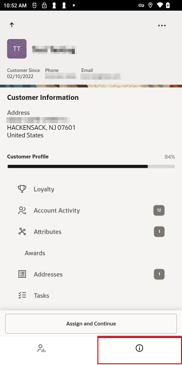 Customer Dashboard (Handheld) - Navigation Customer Dashboard (Handheld) - Navigation