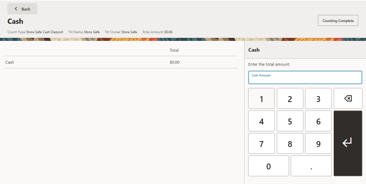 Cash Deposit Count