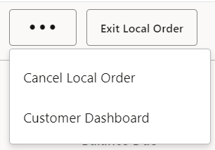 Local Inventory Order Context Menu