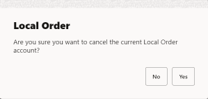 Local Order Cancellation Confirmation