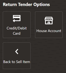 Local Order Return Tender Types for Customer Not Present