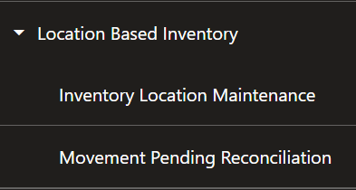 Location Based Inventory Option