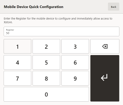 Mobile Device Quick Config Register ID
