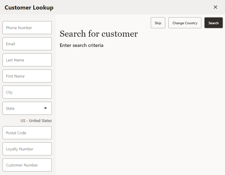 New Desktop - Customer Search Criteria