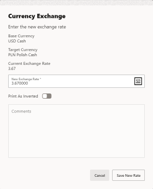 New Exchange Rate