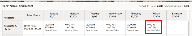 Pre-defined Shift Added