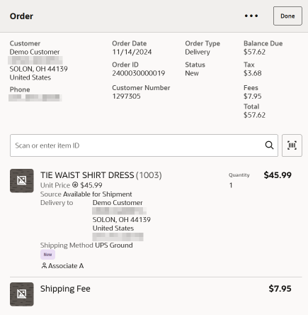Order Items