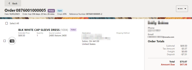 View Order View Order