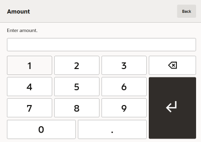 Enter Amount Prompt