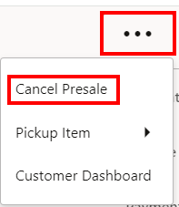 Cancel Presale