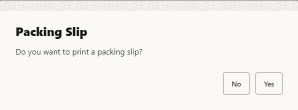 Packing Slip Prompt