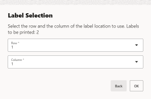 Print Label Prompt