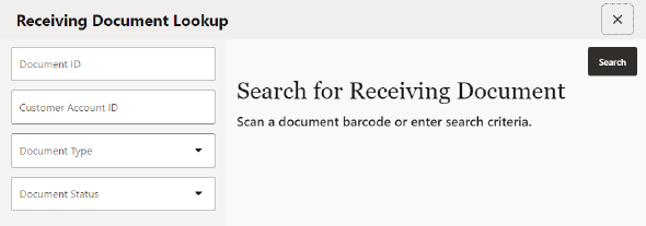 Document Search Form