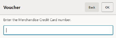 Return Merchandise Credit Card Numbers