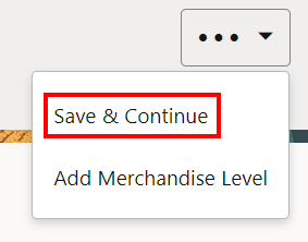 Save & Continue Option - Mobile Tablet
