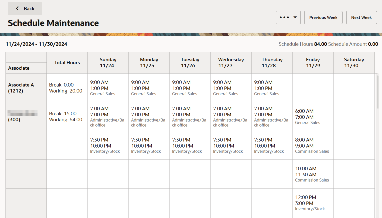 Schedule Maintenance