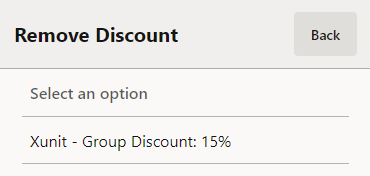 Discount List