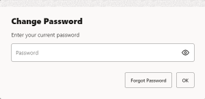 Change Password - Password Prompt