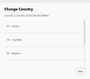 Change Country
