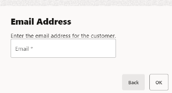 Email Address Prompt