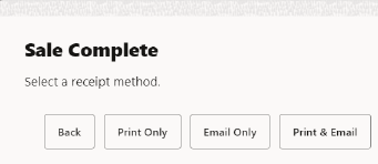 Receipt Options