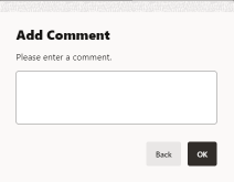 Mobile POS Return Comment Form