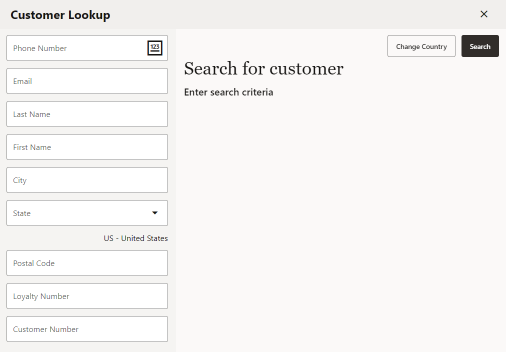 Customer Lookup Form