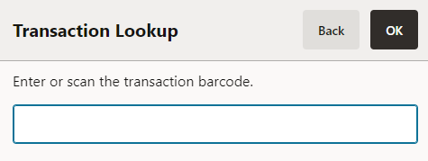 Transaction Lookup