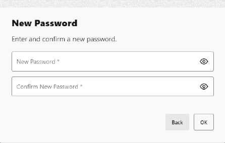Change Password - New Password Prompt