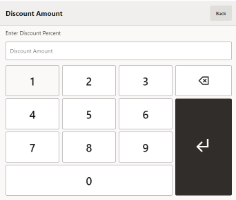 Enter Discount Percent