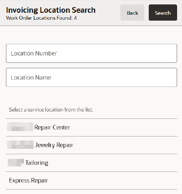 Service Locations
