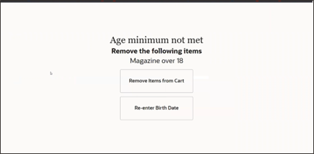 Age Minimum Not Met Age Minimum Not Met